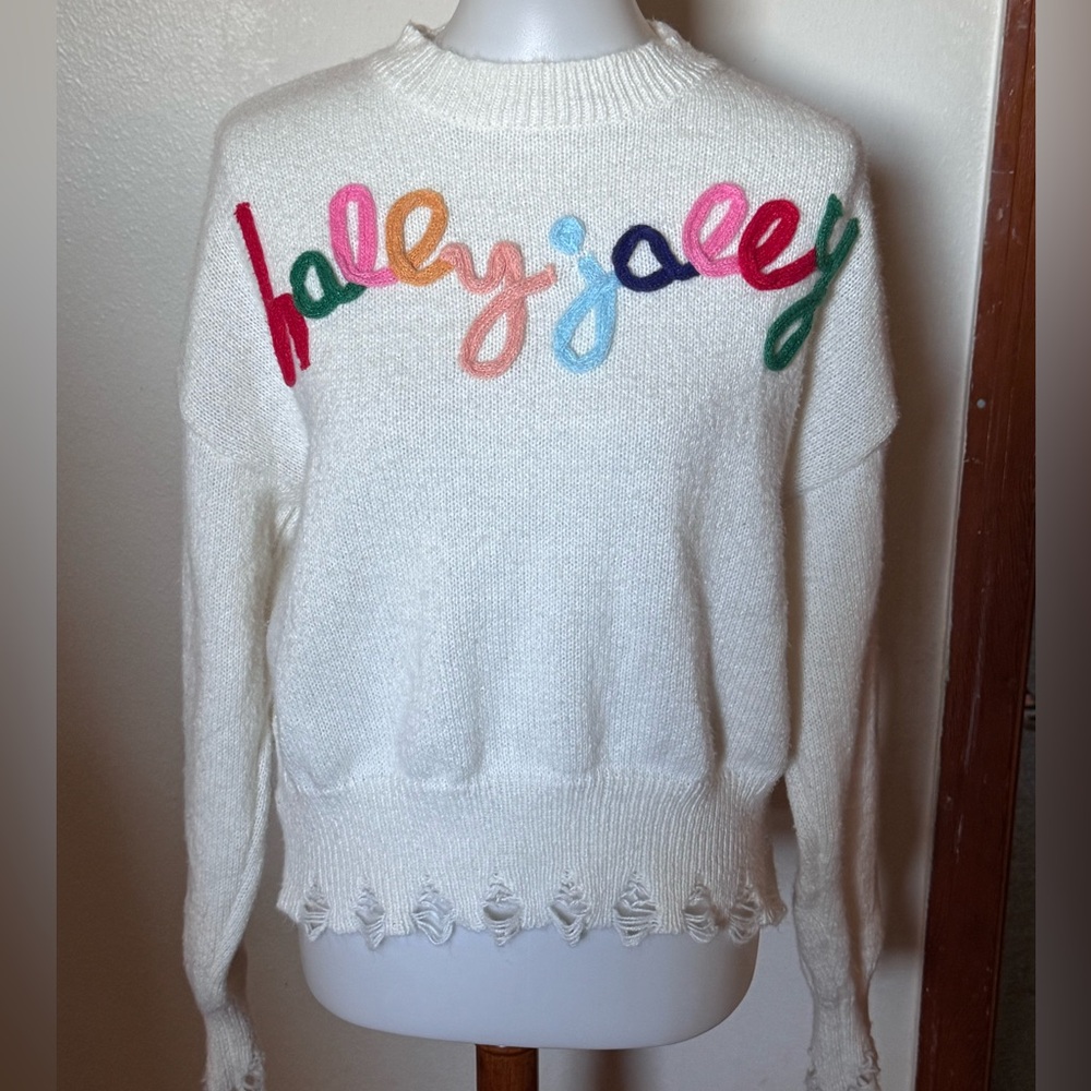 Holly Jolly Distresses Sweater